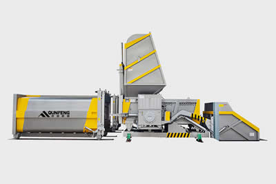 Station de transfert par compaction (compacteur séparé horizontal)