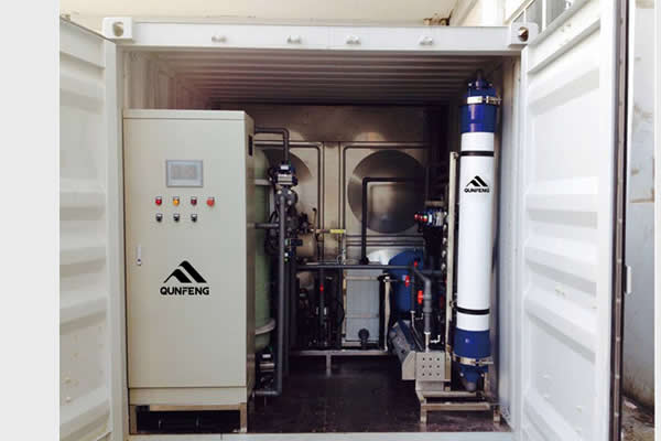 Conteneur de purification d'eau / ultrafiltration